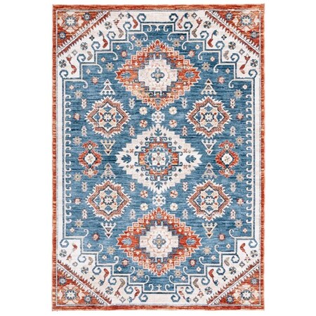 Safavieh 9 x 12 ft. Olympia 204N Power Loomed Rectangle Area Rug Blue & Ivory OPA204N-9